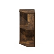 Furinno ECON 2-Tier Freestanding Corner Shelf Bookcase in Bookshelf Amber Pine