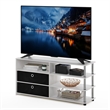 Furinno JAYA Simple Design TV Stand for up to 55-Inch with Stainless Steel Tubes