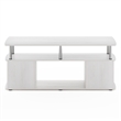 Furinno JAYA TV Stand Entertainment Center with Open Stainless Steel Tubes