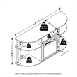 Furinno JENSEN Open Storage Curved Entertainment Center Stand with Solid White