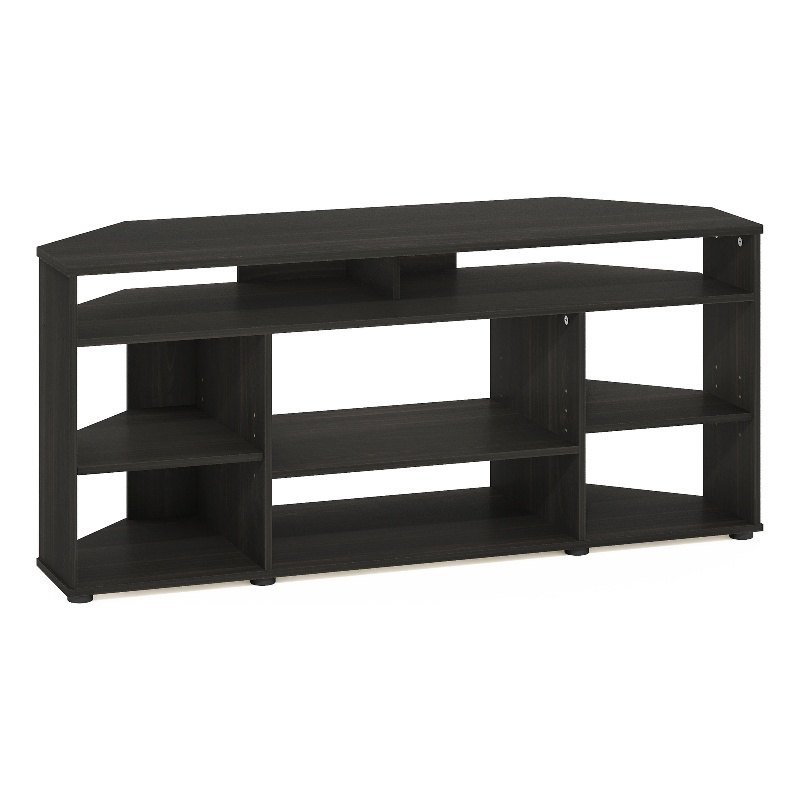 Furinno JENSEN Corner TV Stand TV up to 55 Inches in Espresso