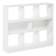 Furinno DALY 8-Cube 3 Tier Bookshelf Organizer 47 Width in White