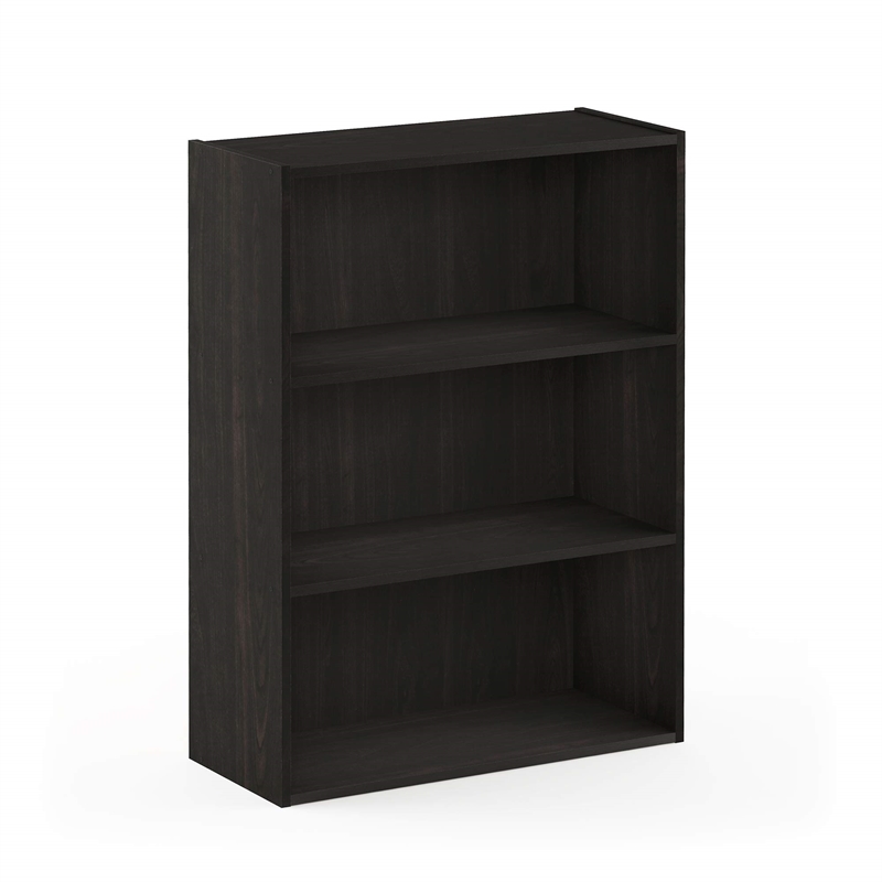 Furinno PASIR 3-Tier Open Shelf in Dark Espresso