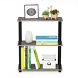 Furinno TURN-S-TUBE 3-Tier Shelf Display Rack in French Oak Set of 2