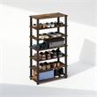 Furinno TURN-S-TUBE 4-Tier Shoe Rack in Amber Pine Set of 2