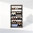 Furinno TURN-S-TUBE 4-Tier Shoe Rack in Amber Pine Set of 2