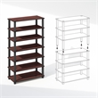 Furinno TURN-S-TUBE 4-Tier Shoe Rack in Dark Cherry Set of 2