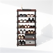 Furinno TURN-S-TUBE 4-Tier Shoe Rack in Dark Cherry Set of 2