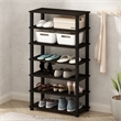 Furinno TURN-S-TUBE 4-Tier Shoe Rack in Espresso Set of 2