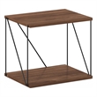 Furinno Rata Industrial Side Table   in Columbia Walnut
