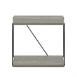 Furinno Rata Industrial Multipurpose Flat Base Side Table   in French Oak Grey