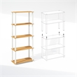 Furinno TURN-S-TUBE 3-Tier Shelf Display Rack in Beech Set of 2