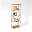 Furinno TURN-S-TUBE 3-Tier Shelf Display Rack in Beech Set of 2