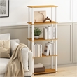 Furinno TURN-S-TUBE 3-Tier Shelf Display Rack in Beech Set of 2