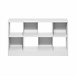 Furinno JENSEN Farmhouse 8-Cube Display Bookcase in Bookshelf in White