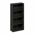 Furinno BASIC 4-Tier Open Shelf Bookcase 7 x 17 x 35inches in Espresso