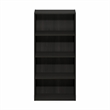 Furinno BASIC 4-Tier Open Shelf Bookcase 7 x 17 x 35inches in Espresso