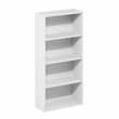 Furinno BASIC 4-Tier Open Shelf Bookcase 7 x 17 x 35inches in White
