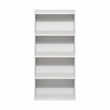 Furinno BASIC 4-Tier Open Shelf Bookcase 7 x 17 x 35inches in White