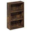 Furinno BASIC 3-Tier Open Shelf Bookcase 7 x 17 x 26inches in Amber Pine
