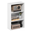 Furinno BASIC 3-Tier Open Shelf Bookcase 7 x 17 x 26inches in White