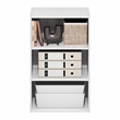 Furinno BASIC 3-Tier Open Shelf Bookcase 11 x 17 x 26inches in White