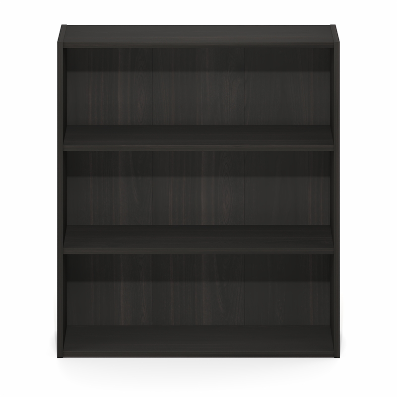 Furinno BASIC 3-Tier Open Shelf Bookcase  7 x 24 x 26inches in Espresso