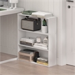 Furinno BASIC 3-Tier Open Shelf Bookcase  7 x 24 x 26inches in White