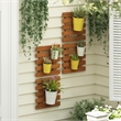 Furinno TIOMAN Set of 4 Outdoor Vertical Wall Planter in Light Wood