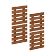Furinno TIOMAN Set of 4 Outdoor Vertical Wall Planter in Light Wood