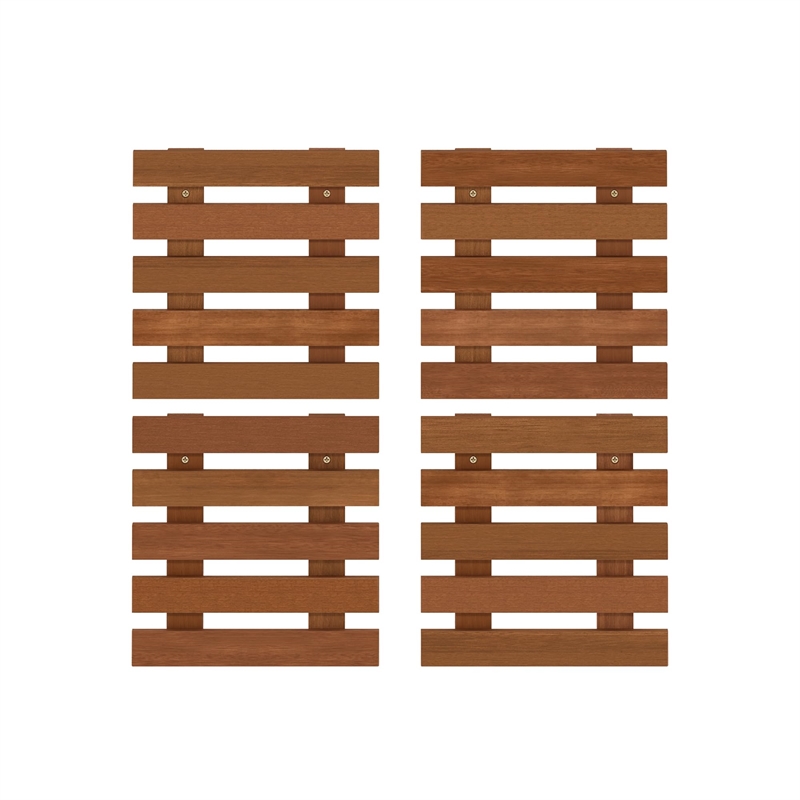 Furinno TIOMAN Set of 4 Outdoor Vertical Wall Planter in Light Wood