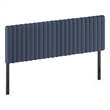 Furinno ROANNE King Upholstered Tufted Headboard Blue Denim