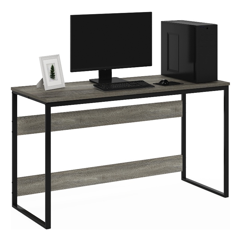 Furinno MORETTI 52 Width Computer Desk in Grey Oak