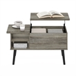 Furinno JENSEN Lift Top Coffee Table with Hidden Compartment Grey Oak