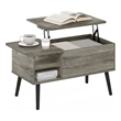 Furinno JENSEN Lift Top Coffee Table with Hidden Compartment Grey Oak