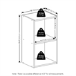 Furinno PASIR 2-Tier Modern Bookshelf Open Shelves Bookcase Sage Green
