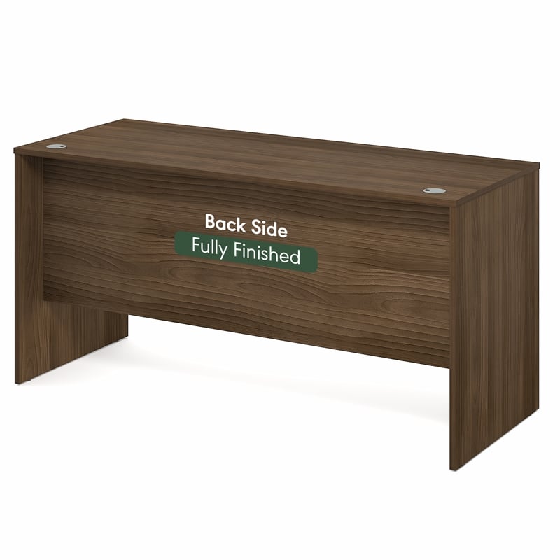 Furinno ROGER 60 Inch Computer Desk Modern Walnut