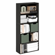 Furinno JAYA 5-Tier AdJUSTable Bookshelf 52 Inch Tall Bookcase Espresso