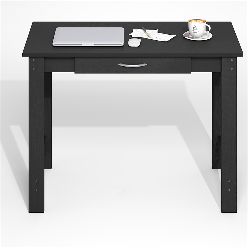 Furinno JAYA H-legs Computer Desk with Drawer Darkwood