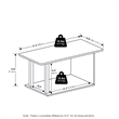 Furinno BASIC 2-Tier Modern Coffee Table with Open Shelf Amber Oak