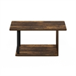 Furinno BASIC 2-Tier Modern Coffee Table with Open Shelf Amber Oak