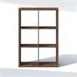 Furinno CUBIC 6-Cube Closet Organizer Open Shelf Extra Thick Frame Amber Pine