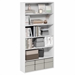 Furinno PASIR 6-Tier Open Storage Bookcase 9.4x31.5x63 White