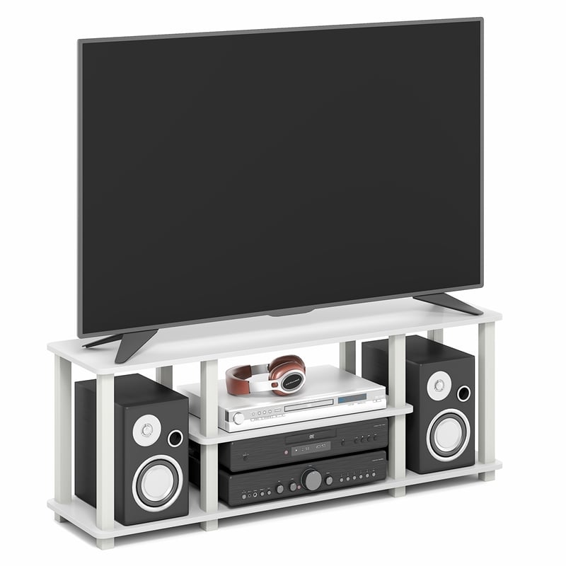 Furinno TURN-S-TUBE 3-Tier No Tools TV Stand for TV up to 50