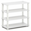 Furinno TURN-S-TUBE 4-Tier Shoe Rack 11.6x23.6x22.3 White