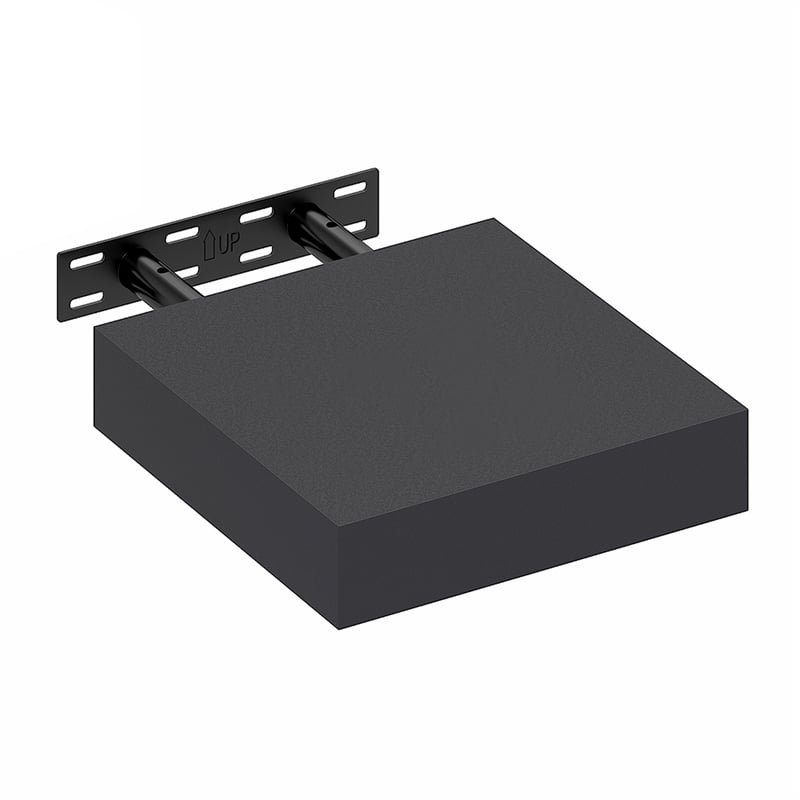 Furinno TANNA 9 x 9 2-in Thick Invisible Brackets Floating Shelves Americano