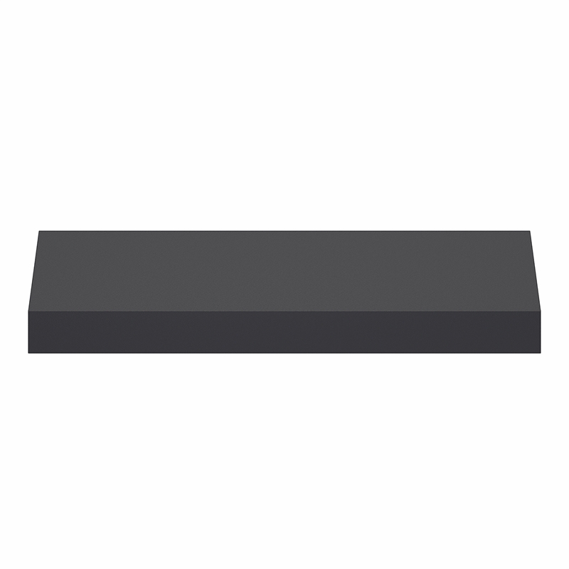 Furinno TANNA 9 x 24 2-in Thick Invisible Brackets Floating Shelves Americano