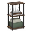 Furinno TURN-N-TUBE 3-Tier Open Frame Corner Shelf Amber Pine