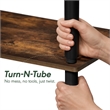 Furinno TURN-N-TUBE 3-Tier Open Frame Book Shelf Amber Pine
