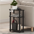 Furinno TURN-N-TUBE 3-Tier Narrow Toolless End Table Espresso